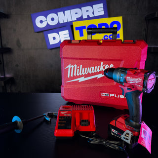 JUEGO TALADRO PERCUTOR/DESTOR 1/2" M18 FUEL  MILWAUKEE 2904-22